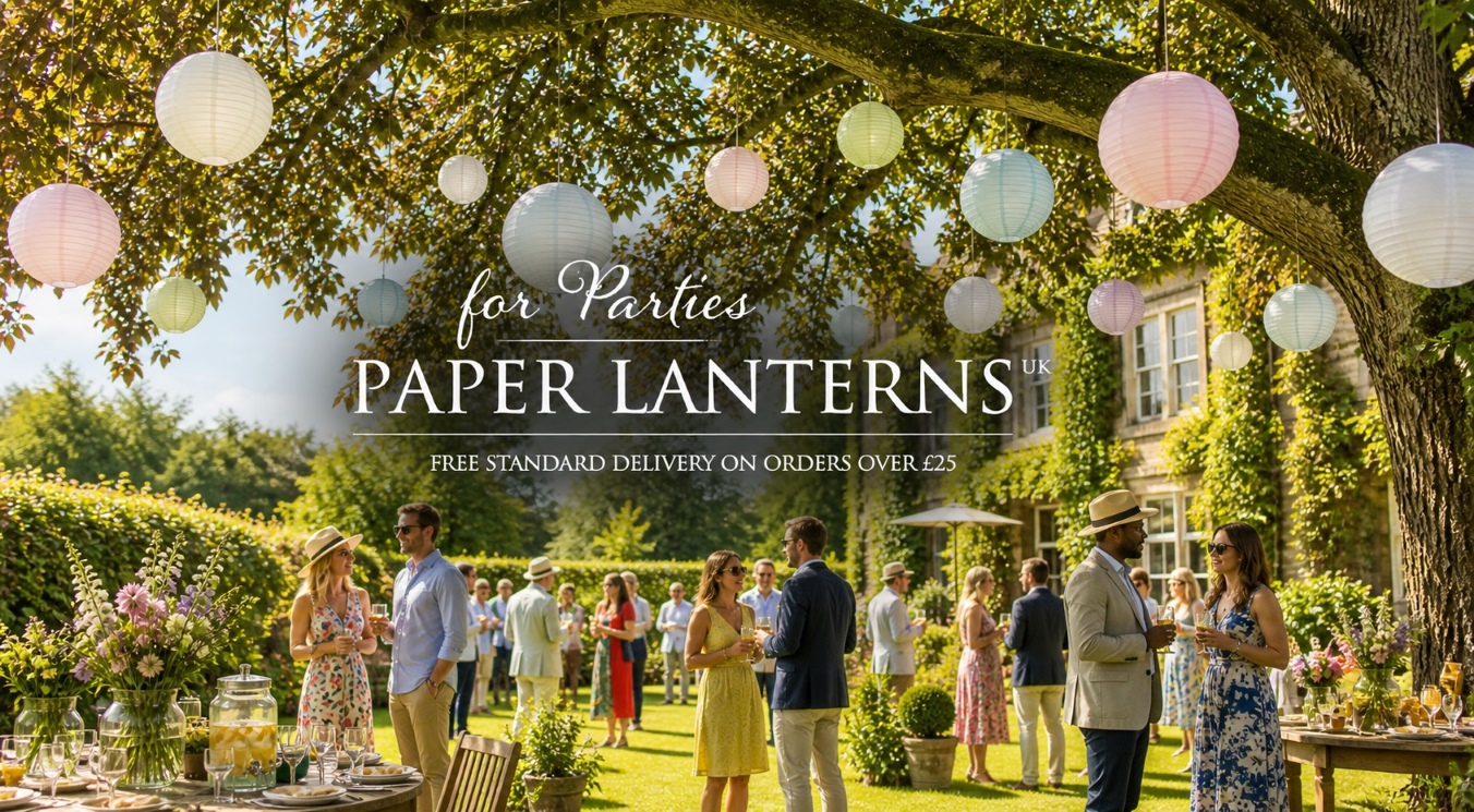 Paper Lanterns at Garden Party
